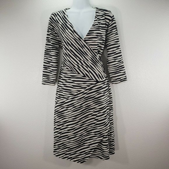 Chicos Womens‎ Sheath Dress Black & White Size 1 Te - Picture 2 of 8